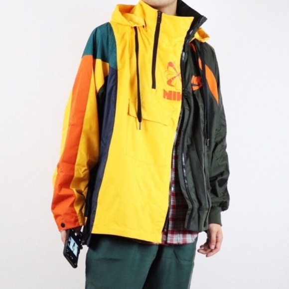 NWT Nike NikeLab x Sacai Double Zip XS Colorblock Hooded FullZip Anorak Retro